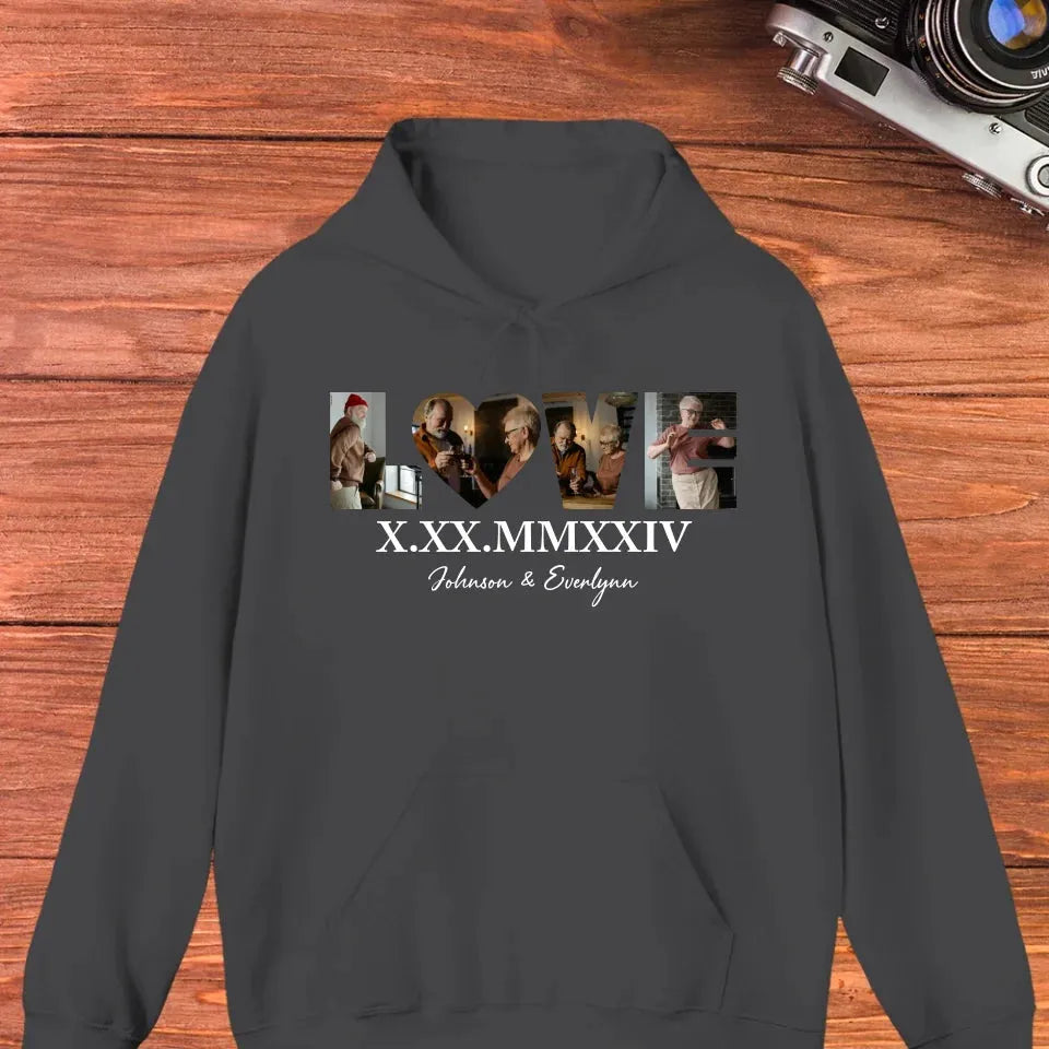 Commemorate Your Love With Roman Numerals, A Romantic Gesture - Personalized Gifts For Couple - Unisex Hoodie