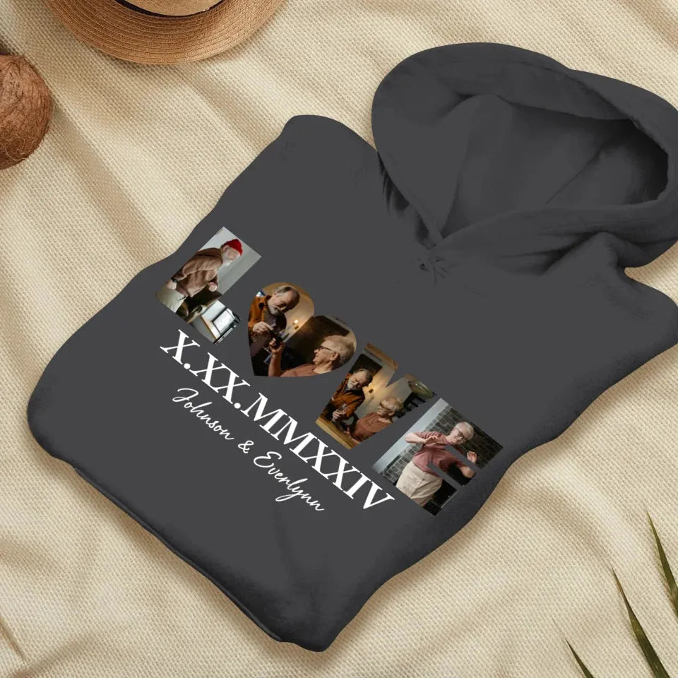 Commemorate Your Love With Roman Numerals, A Romantic Gesture - Personalized Gifts For Couple - Unisex Hoodie