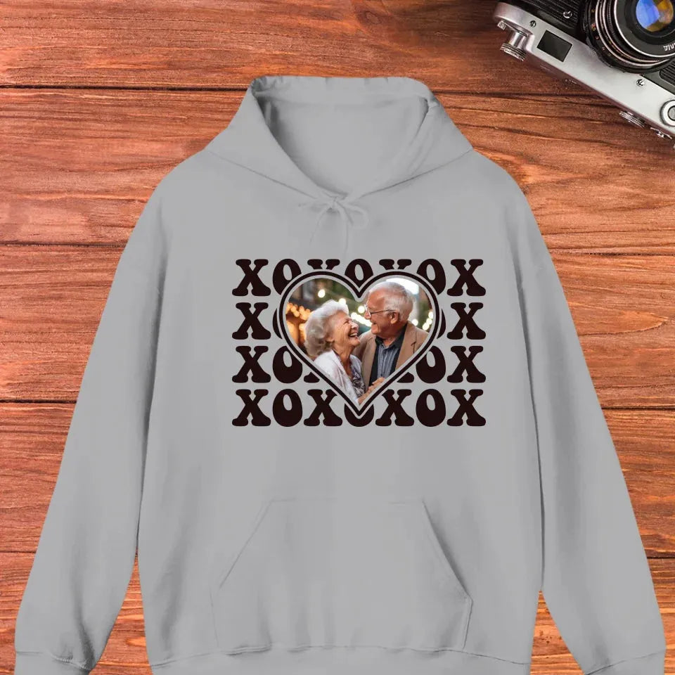 XOXO Symbolize Endless Love, Kisses For The Sweet Old Couple - Personalized Gifts For Couple - Unisex Hoodie