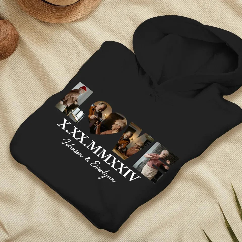 Commemorate Your Love With Roman Numerals, A Romantic Gesture - Personalized Gifts For Couple - Unisex Hoodie