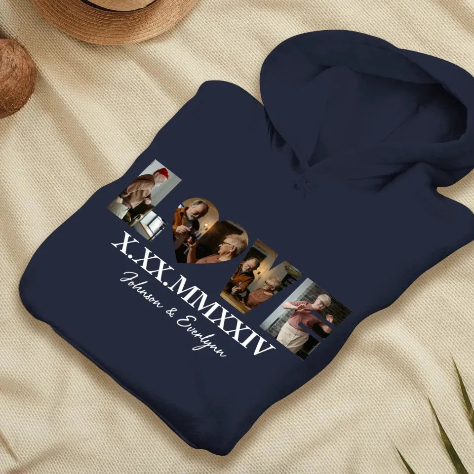 Commemorate Your Love With Roman Numerals, A Romantic Gesture - Personalized Gifts For Couple - Unisex Hoodie