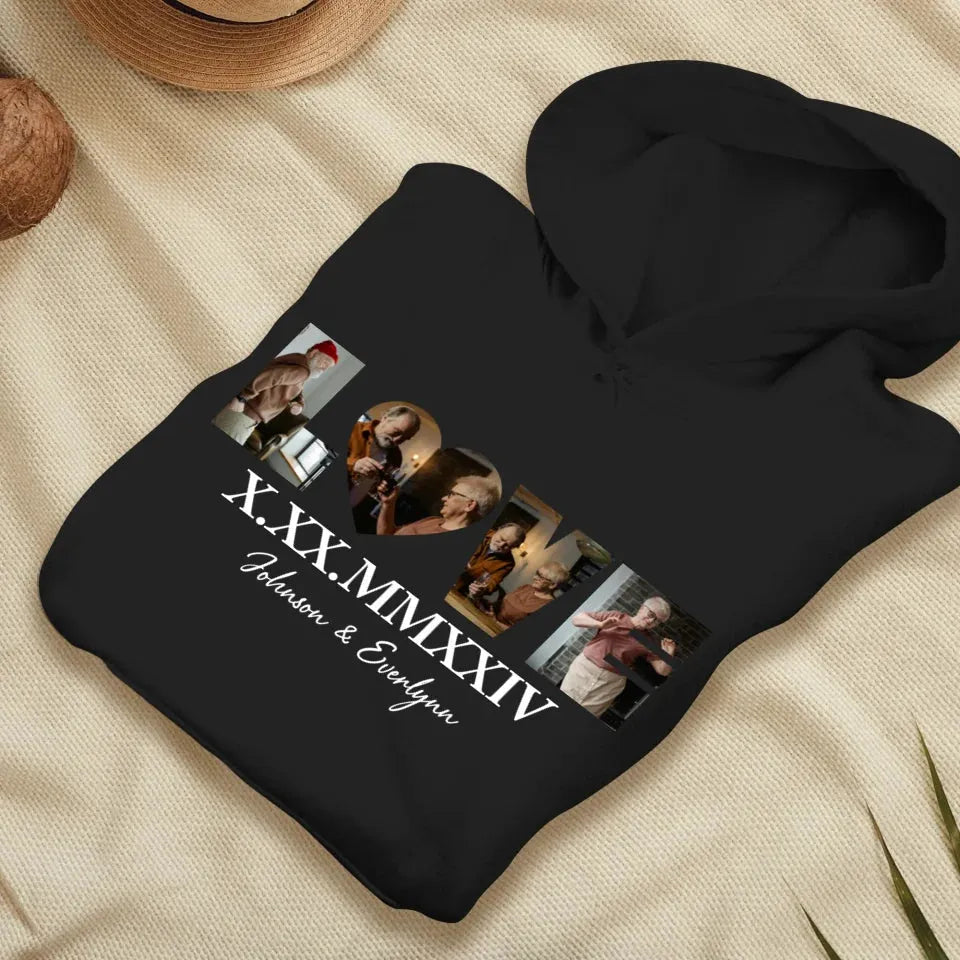 Commemorate Your Love With Roman Numerals, A Romantic Gesture - Personalized Gifts For Couple - Unisex Hoodie