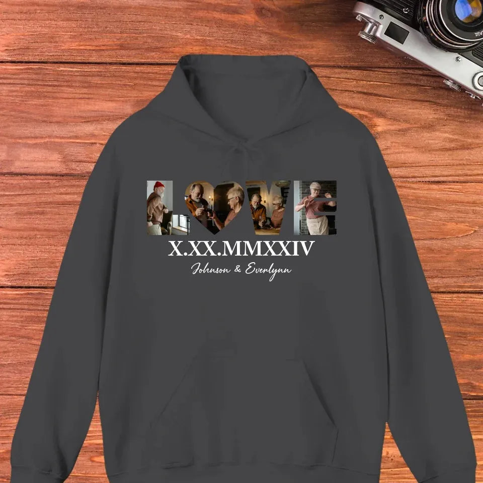 Commemorate Your Love With Roman Numerals, A Romantic Gesture - Personalized Gifts For Couple - Unisex Hoodie