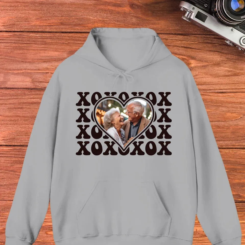 XOXO Symbolize Endless Love, Kisses For The Sweet Old Couple - Personalized Gifts For Couple - Unisex Hoodie