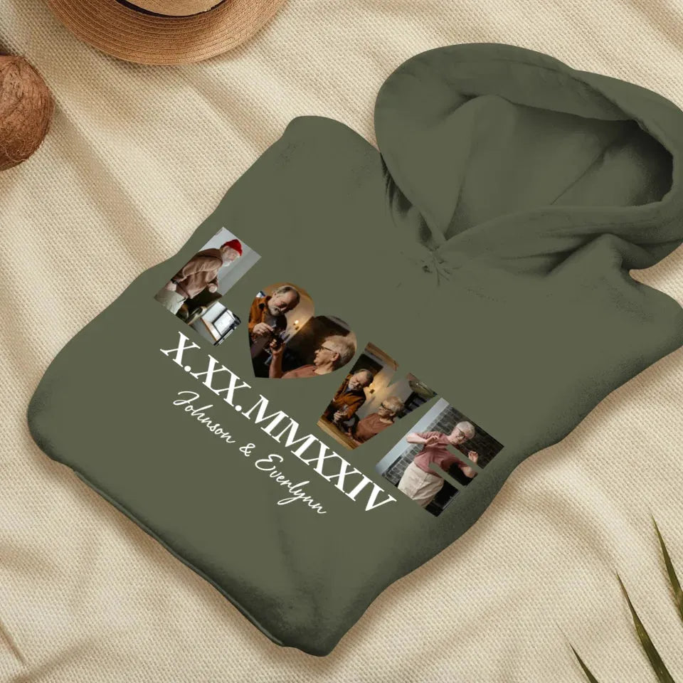 Commemorate Your Love With Roman Numerals, A Romantic Gesture - Personalized Gifts For Couple - Unisex Hoodie