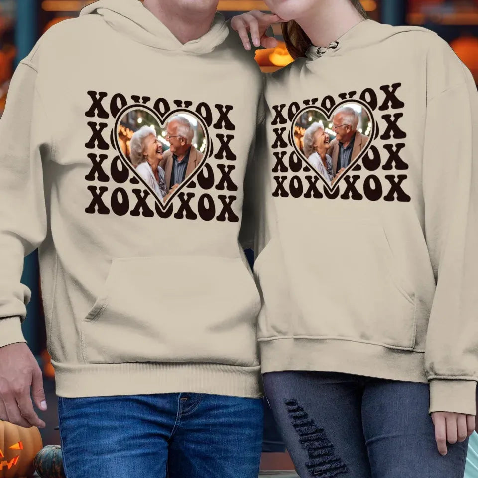 XOXO Symbolize Endless Love, Kisses For The Sweet Old Couple - Personalized Gifts For Couple - Unisex Hoodie