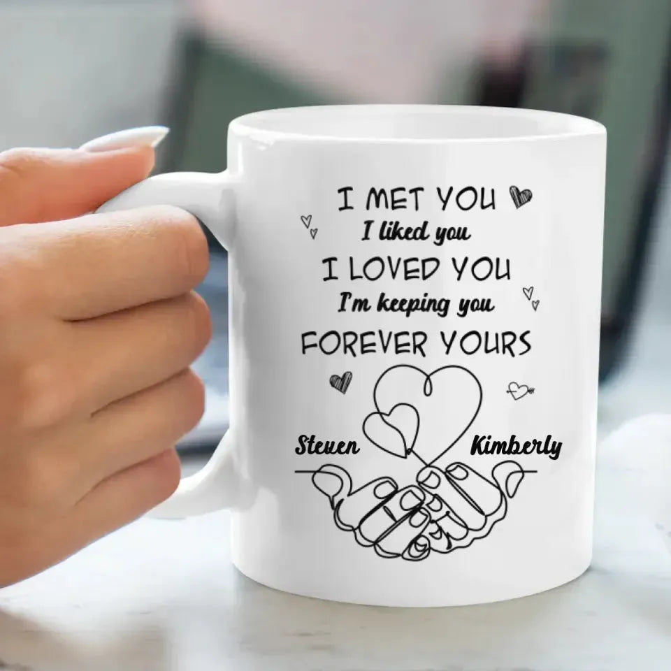 I Met You I Liked You I Loved You - Personalized Gifts For Couples - Mug