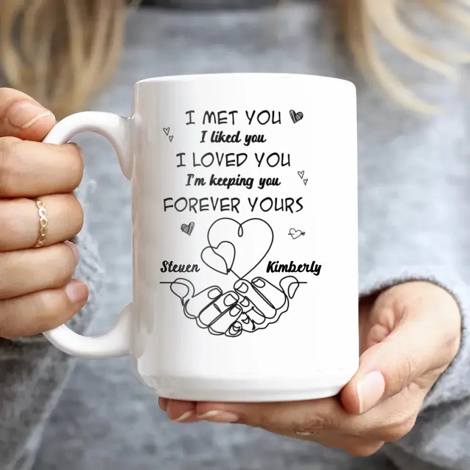 I Met You I Liked You I Loved You - Personalized Gifts For Couples - Mug