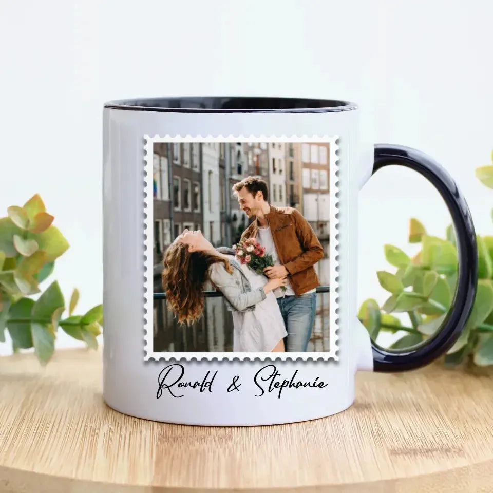 It Started With A Message - Personalized Gifts For Couples - Mug