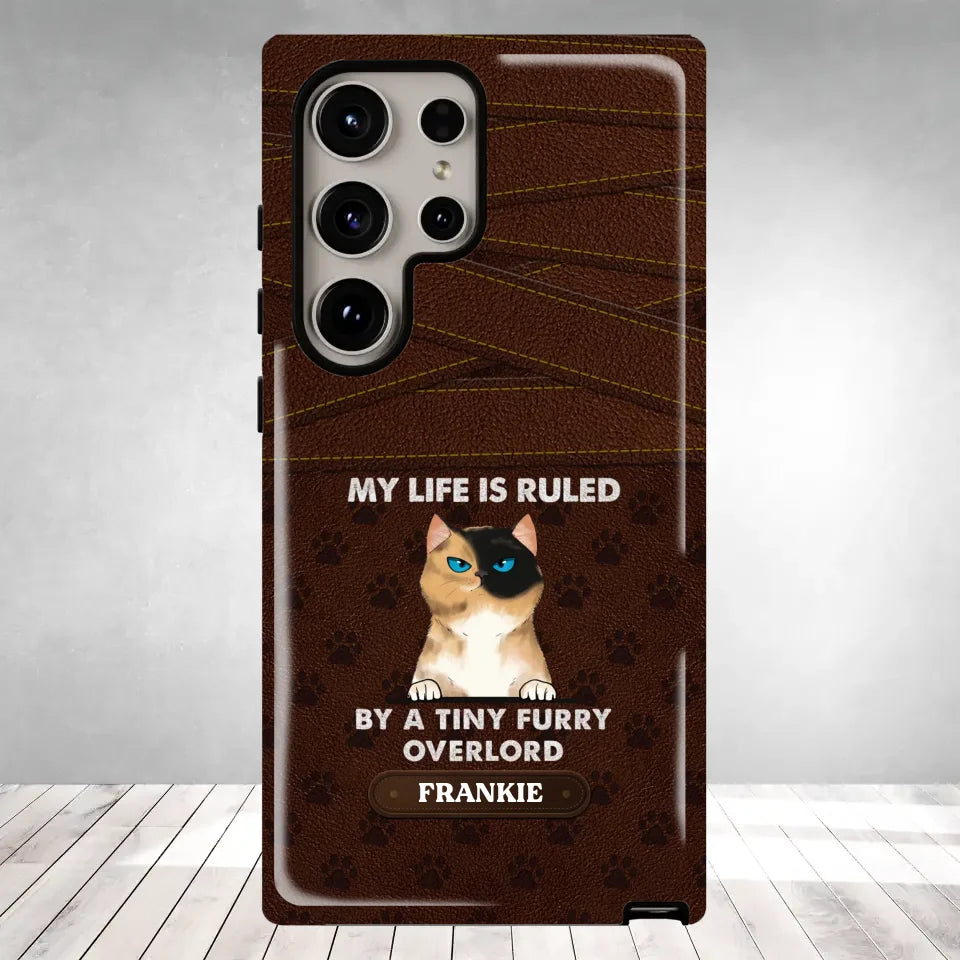 My Life Is Ruled By Cat - Custom Name - Personalized Gifts For Cat Lovers - Samsung Tough Phone Case