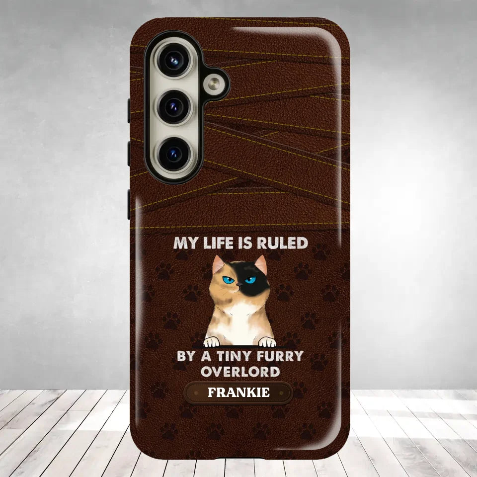 My Life Is Ruled By Cat - Custom Name - Personalized Gifts For Cat Lovers - Samsung Tough Phone Case