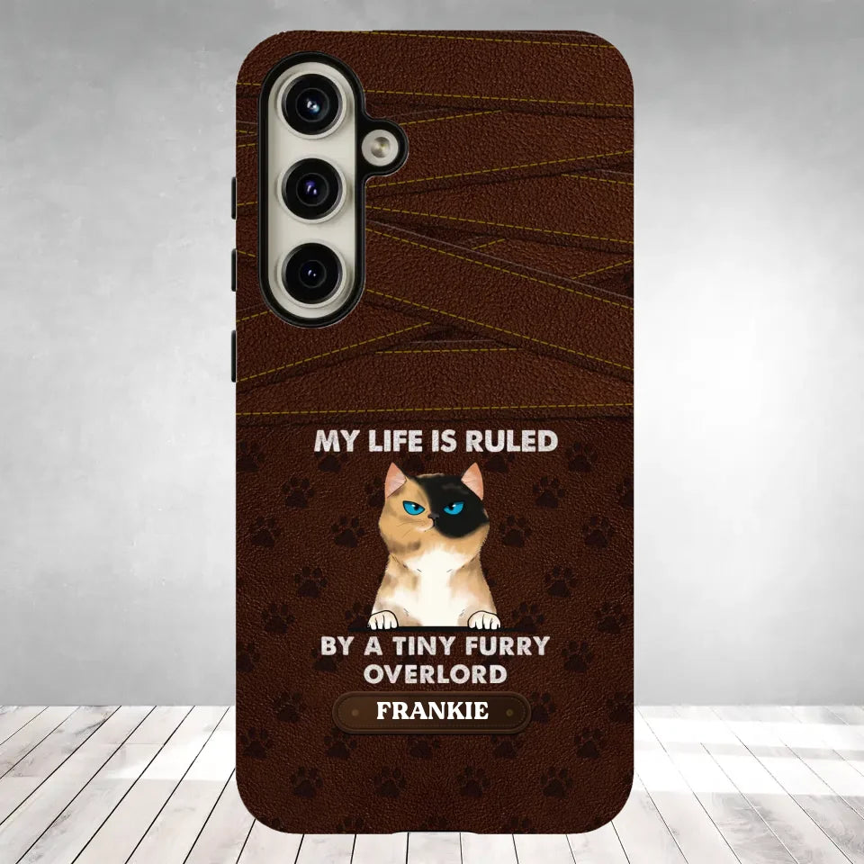 My Life Is Ruled By Cat - Custom Name - Personalized Gifts For Cat Lovers - Samsung Tough Phone Case