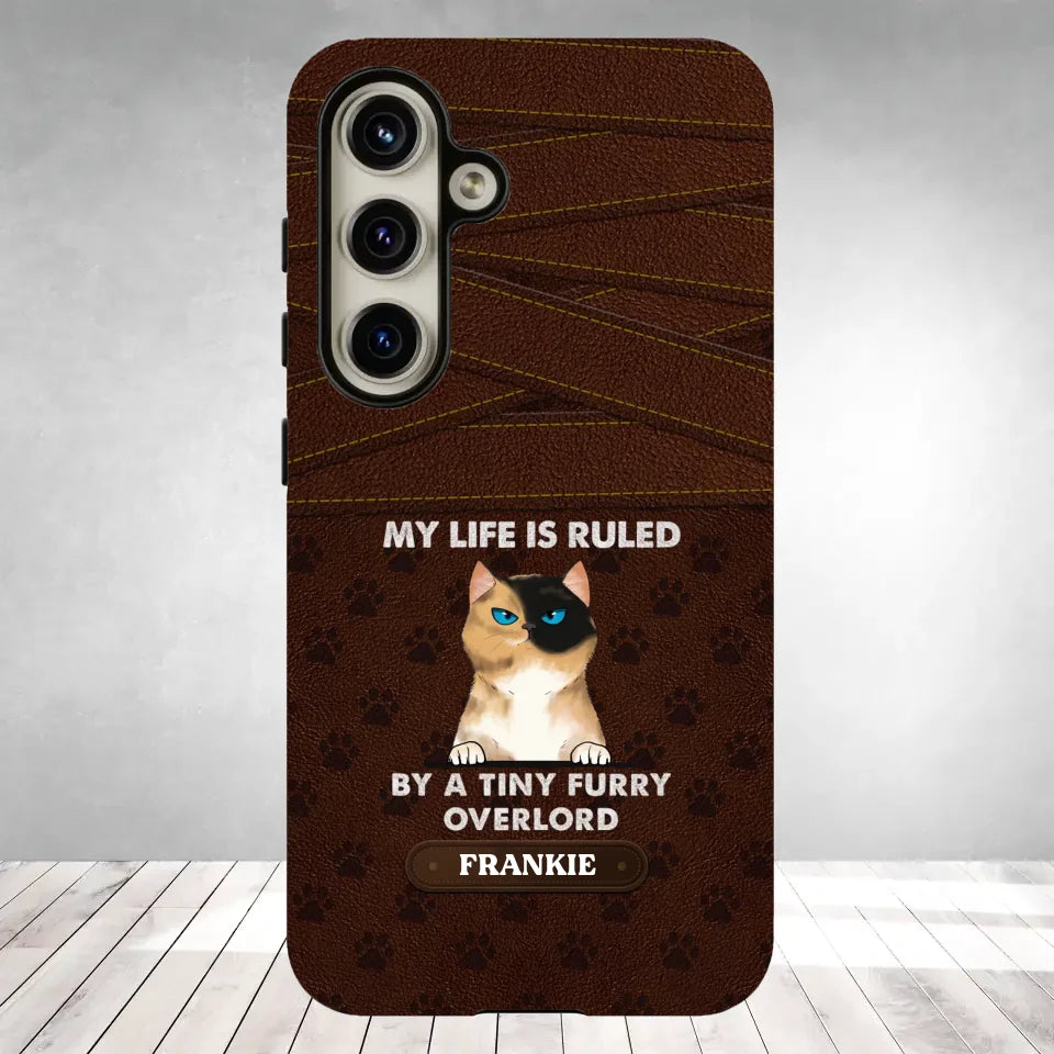 My Life Is Ruled By Cat - Custom Name - Personalized Gifts For Cat Lovers - Samsung Tough Phone Case