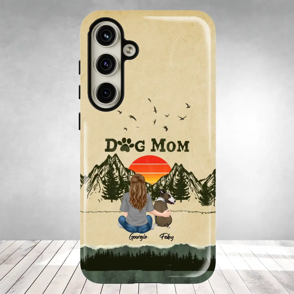 A Girl And Her Dogs Unbreakable Bond - Custom Name - Personalized Gifts For Dog Lovers - Samsung Tough Phone Case