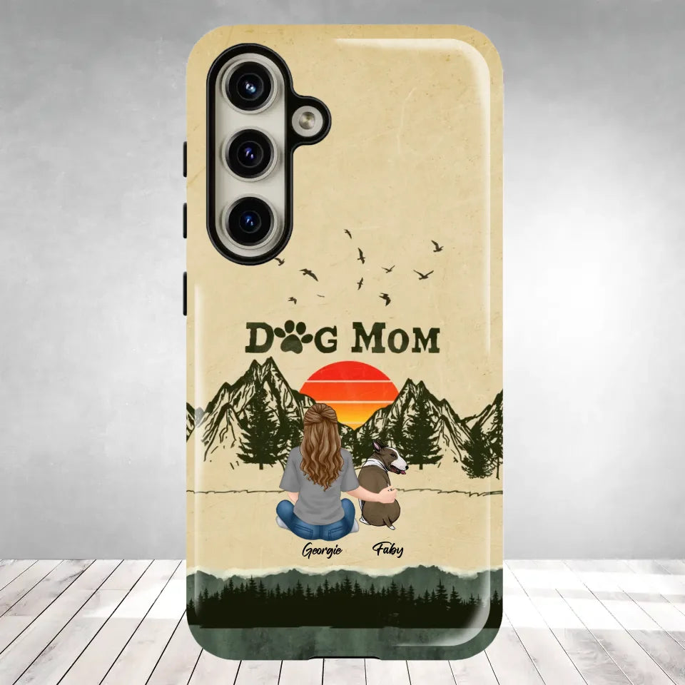 A Girl And Her Dogs Unbreakable Bond - Custom Name - Personalized Gifts For Dog Lovers - Samsung Tough Phone Case