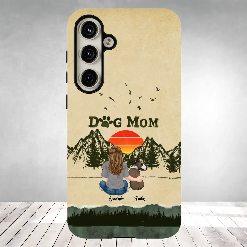 A Girl And Her Dogs Unbreakable Bond - Custom Name - Personalized Gifts For Dog Lovers - Samsung Tough Phone Case