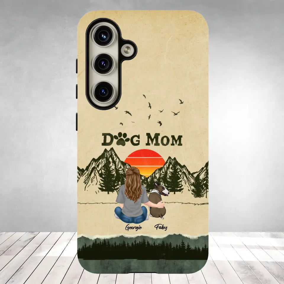 A Girl And Her Dogs Unbreakable Bond - Custom Name - Personalized Gifts For Dog Lovers - Samsung Tough Phone Case