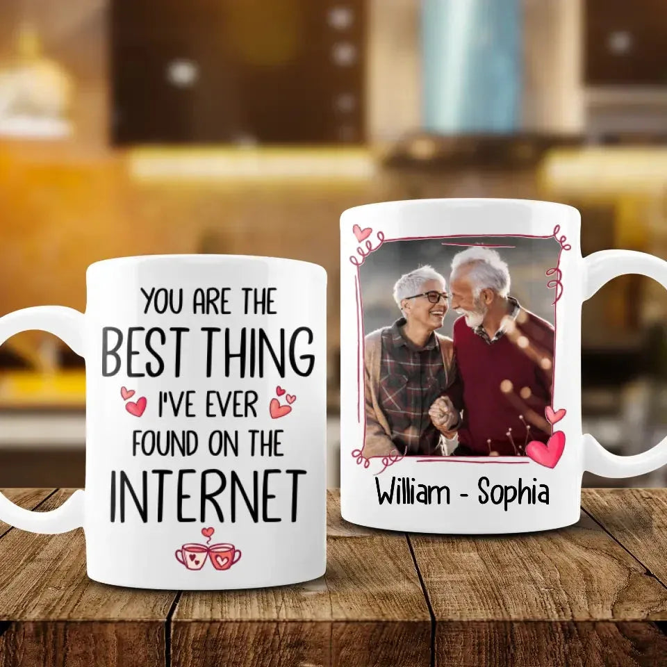 Discovered True Love Online: You, My Best Internet Find! - Personalized Gifts For Couples - Mug