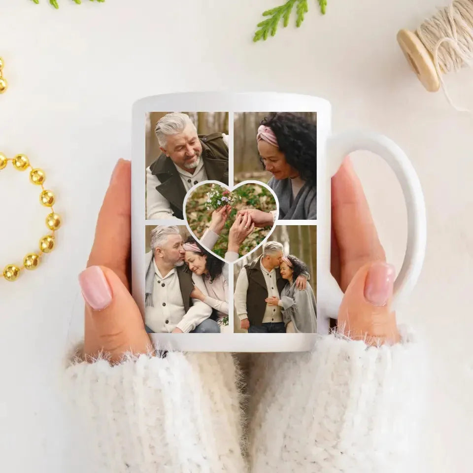 Photo Capture The Timeless Love Of The Sweet Old Couple - Personalized Gifts For Couples - Mug