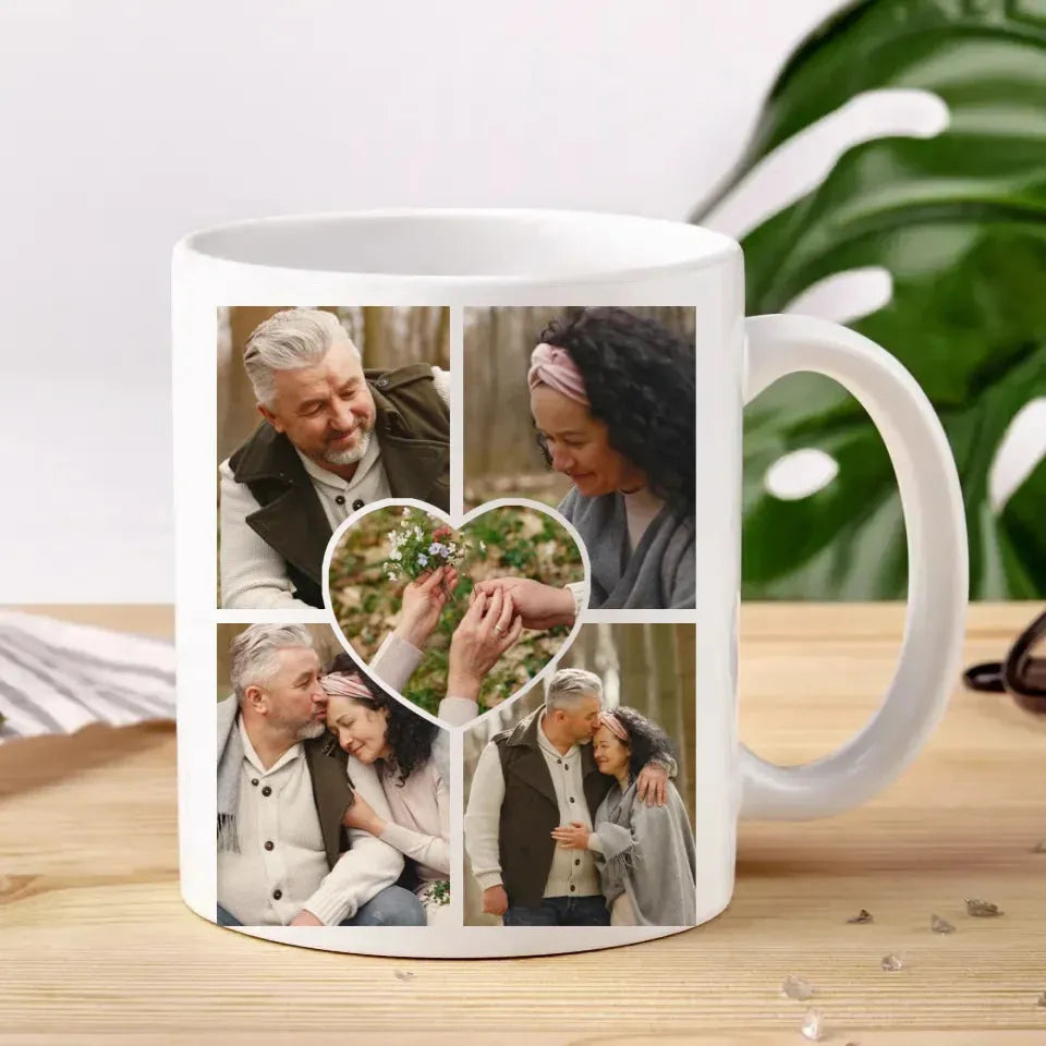 Photo Capture The Timeless Love Of The Sweet Old Couple - Personalized Gifts For Couples - Mug