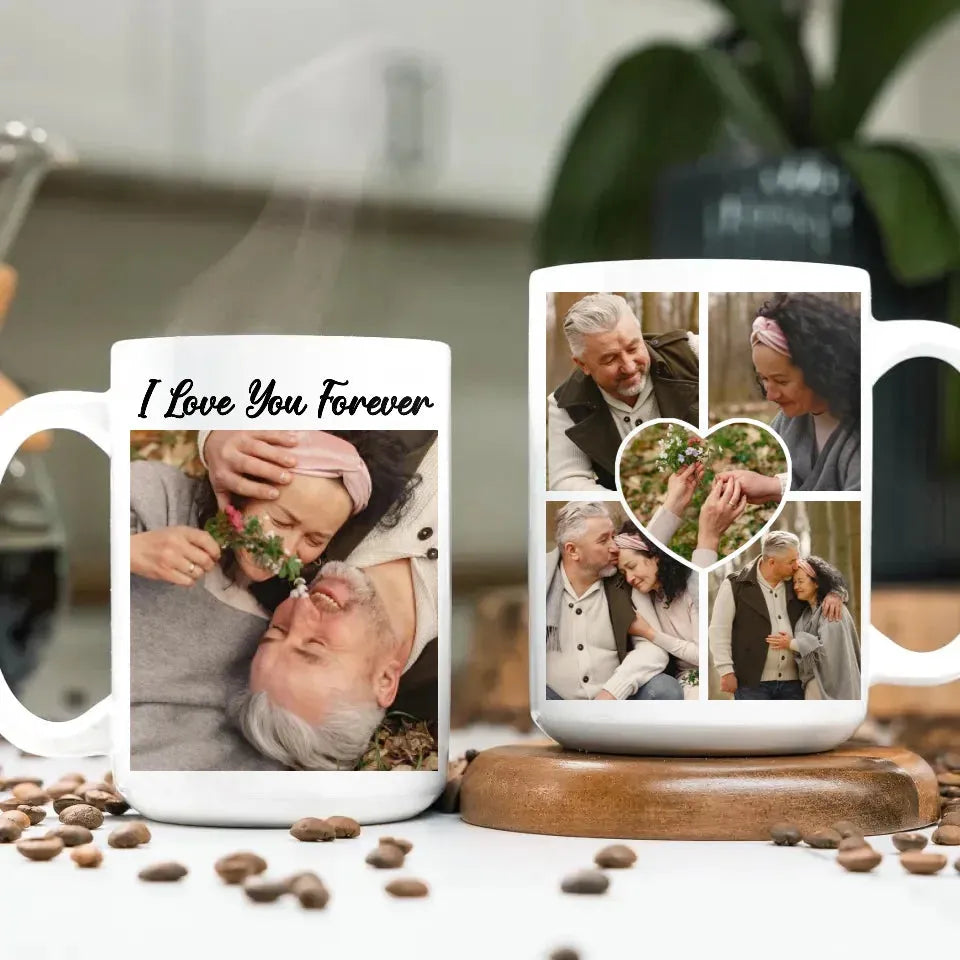 Photo Capture The Timeless Love Of The Sweet Old Couple - Personalized Gifts For Couples - Mug