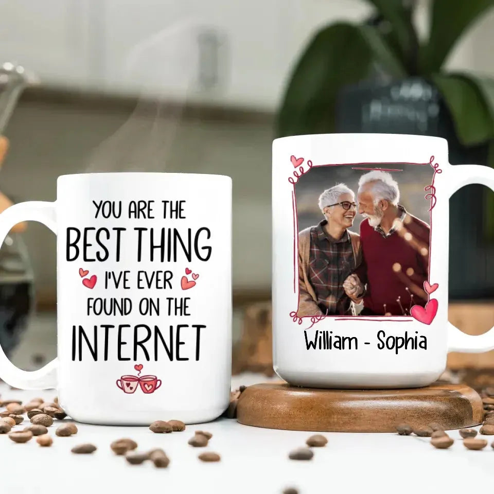 Discovered True Love Online: You, My Best Internet Find! - Personalized Gifts For Couples - Mug