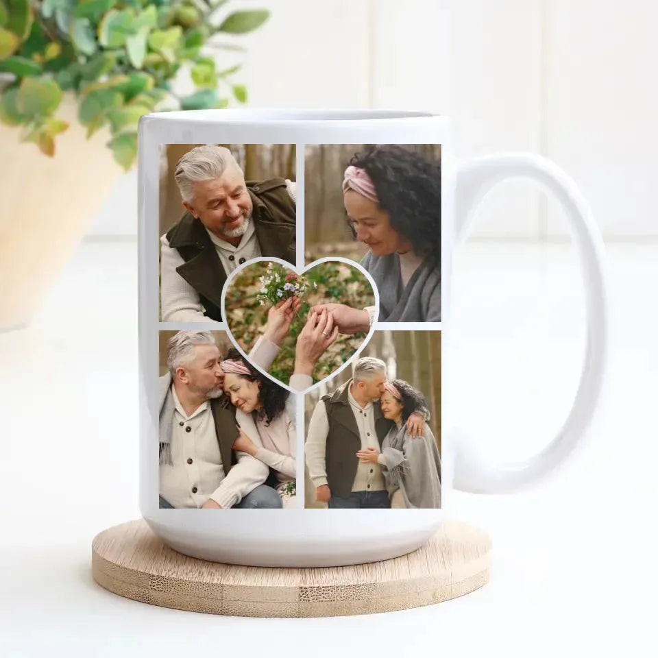 Photo Capture The Timeless Love Of The Sweet Old Couple - Personalized Gifts For Couples - Mug