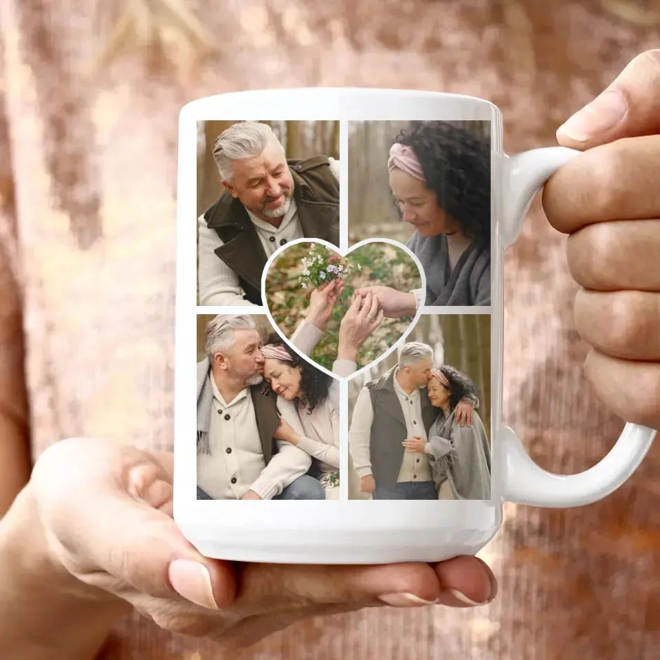 Photo Capture The Timeless Love Of The Sweet Old Couple - Personalized Gifts For Couples - Mug