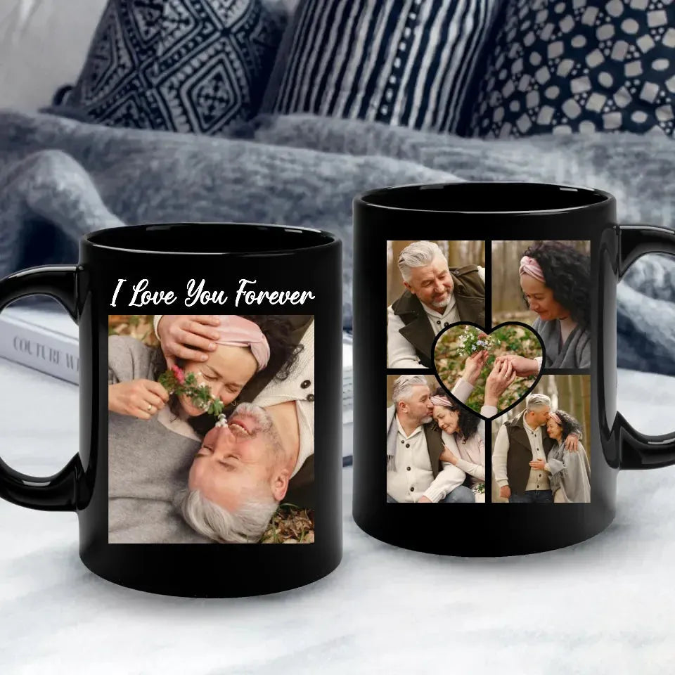 Photo Capture The Timeless Love Of The Sweet Old Couple - Personalized Gifts For Couples - Mug