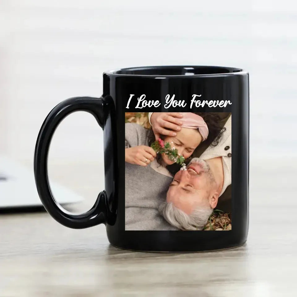 Photo Capture The Timeless Love Of The Sweet Old Couple - Personalized Gifts For Couples - Mug