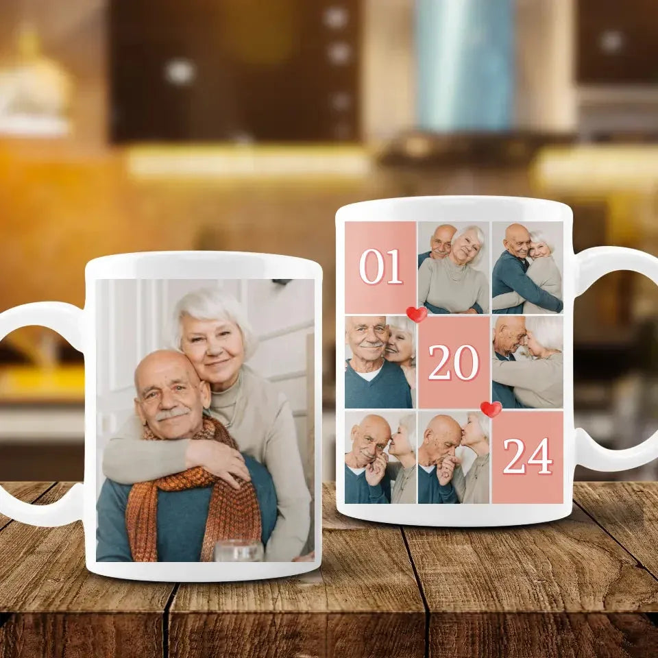 Unforgettable Valentine's Day Celebration For Elderly Couple - Personalized Gifts For Couples - Mug