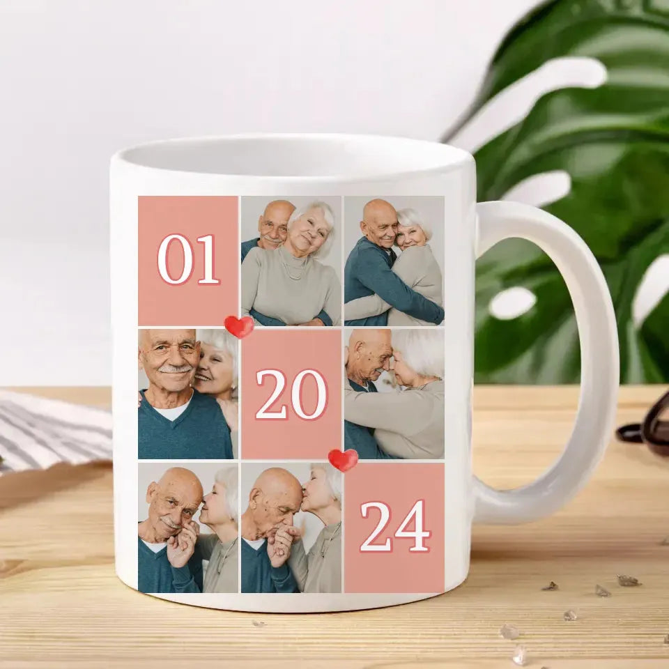 Unforgettable Valentine's Day Celebration For Elderly Couple - Personalized Gifts For Couples - Mug