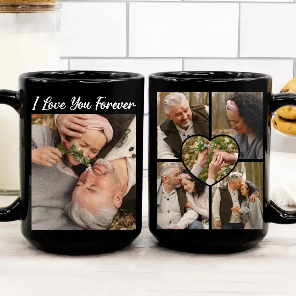 Photo Capture The Timeless Love Of The Sweet Old Couple - Personalized Gifts For Couples - Mug