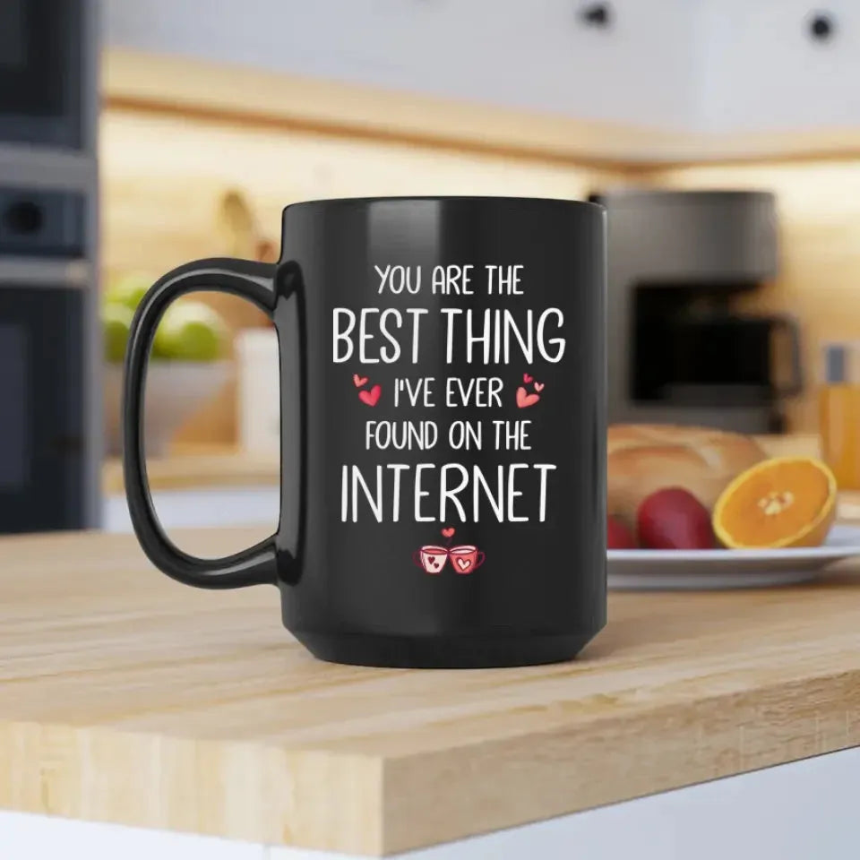 Discovered True Love Online: You, My Best Internet Find! - Personalized Gifts For Couples - Mug