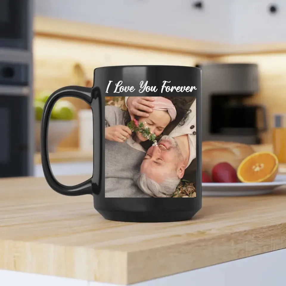 Photo Capture The Timeless Love Of The Sweet Old Couple - Personalized Gifts For Couples - Mug