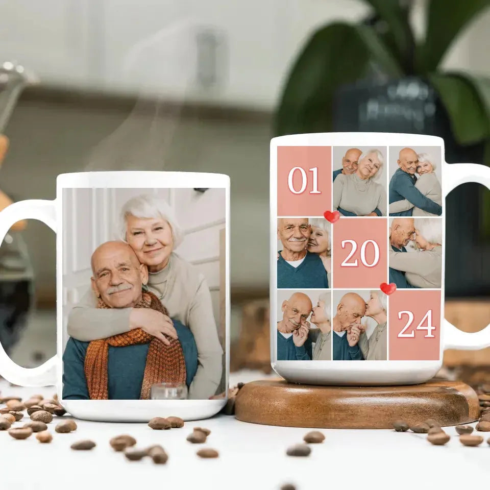 Unforgettable Valentine's Day Celebration For Elderly Couple - Personalized Gifts For Couples - Mug