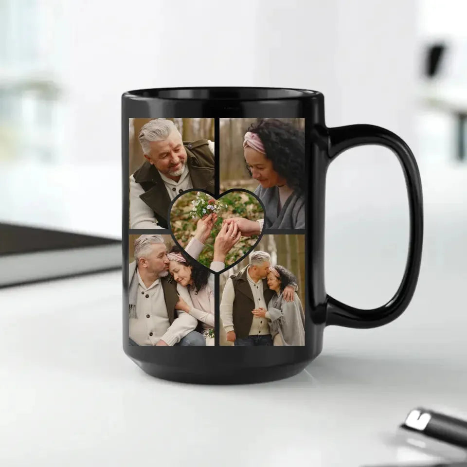 Photo Capture The Timeless Love Of The Sweet Old Couple - Personalized Gifts For Couples - Mug