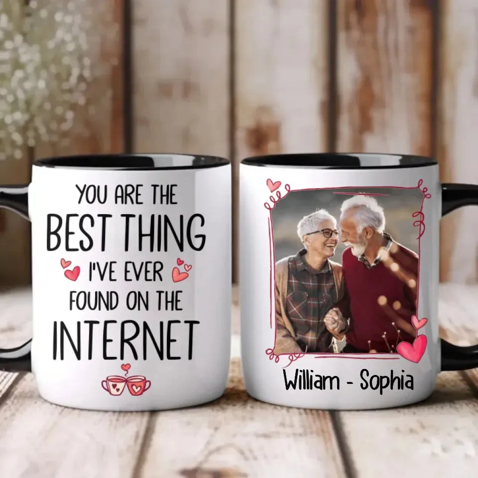 Discovered True Love Online: You, My Best Internet Find! - Personalized Gifts For Couples - Mug