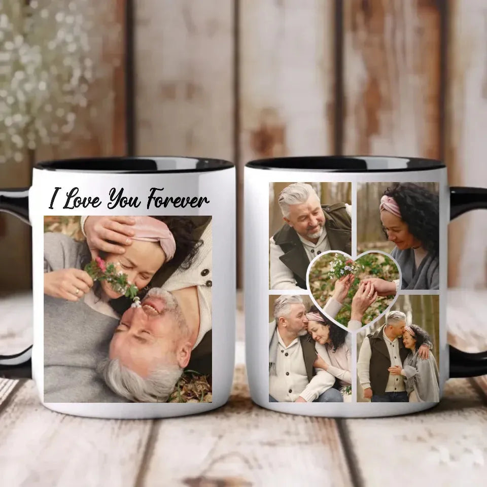 Photo Capture The Timeless Love Of The Sweet Old Couple - Personalized Gifts For Couples - Mug