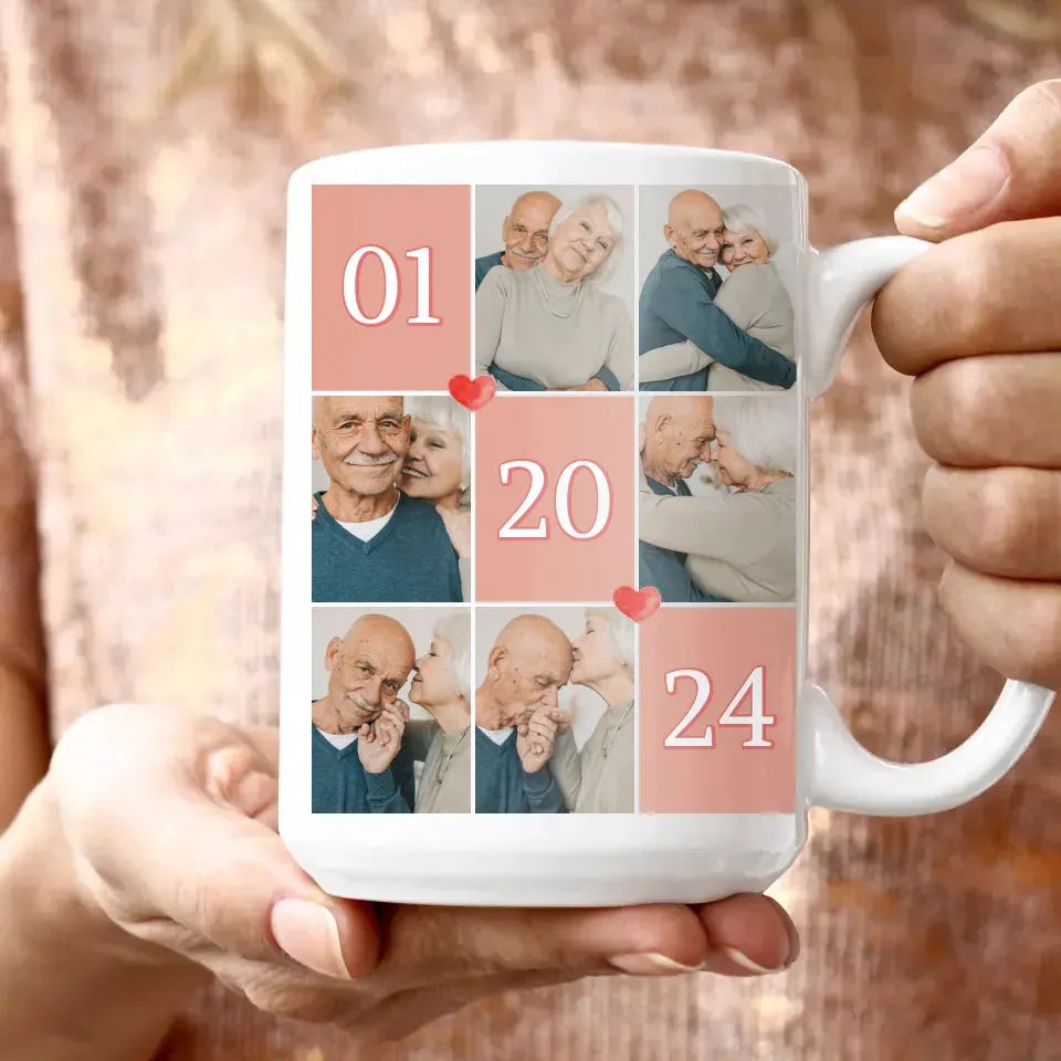 Unforgettable Valentine's Day Celebration For Elderly Couple - Personalized Gifts For Couples - Mug