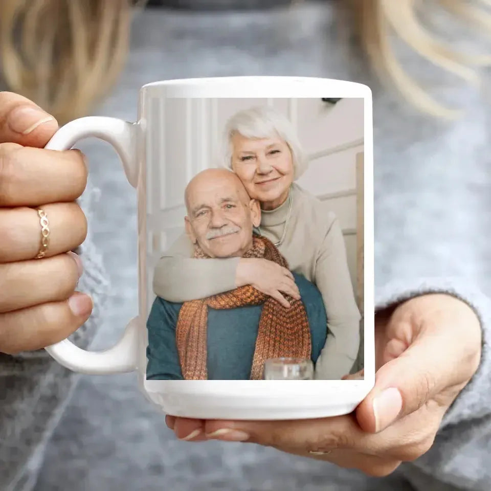 Unforgettable Valentine's Day Celebration For Elderly Couple - Personalized Gifts For Couples - Mug