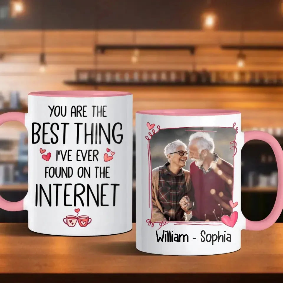 Discovered True Love Online: You, My Best Internet Find! - Personalized Gifts For Couples - Mug