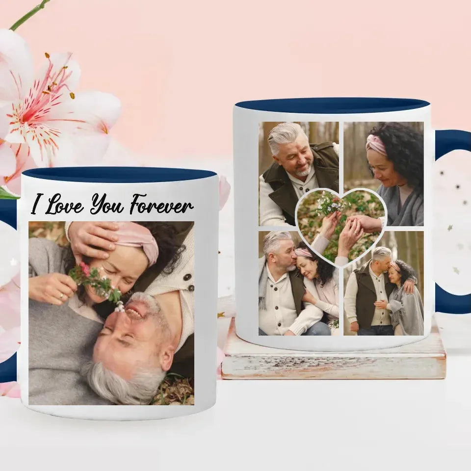 Photo Capture The Timeless Love Of The Sweet Old Couple - Personalized Gifts For Couples - Mug