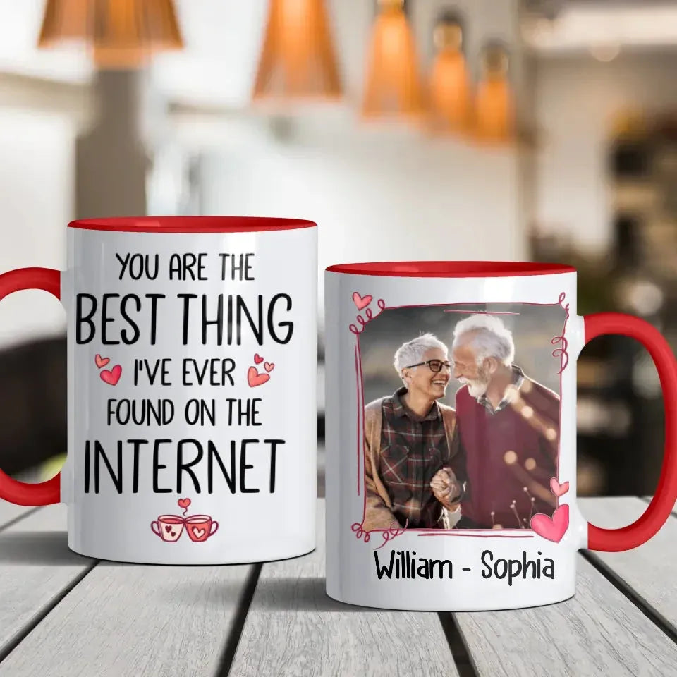 Discovered True Love Online: You, My Best Internet Find! - Personalized Gifts For Couples - Mug