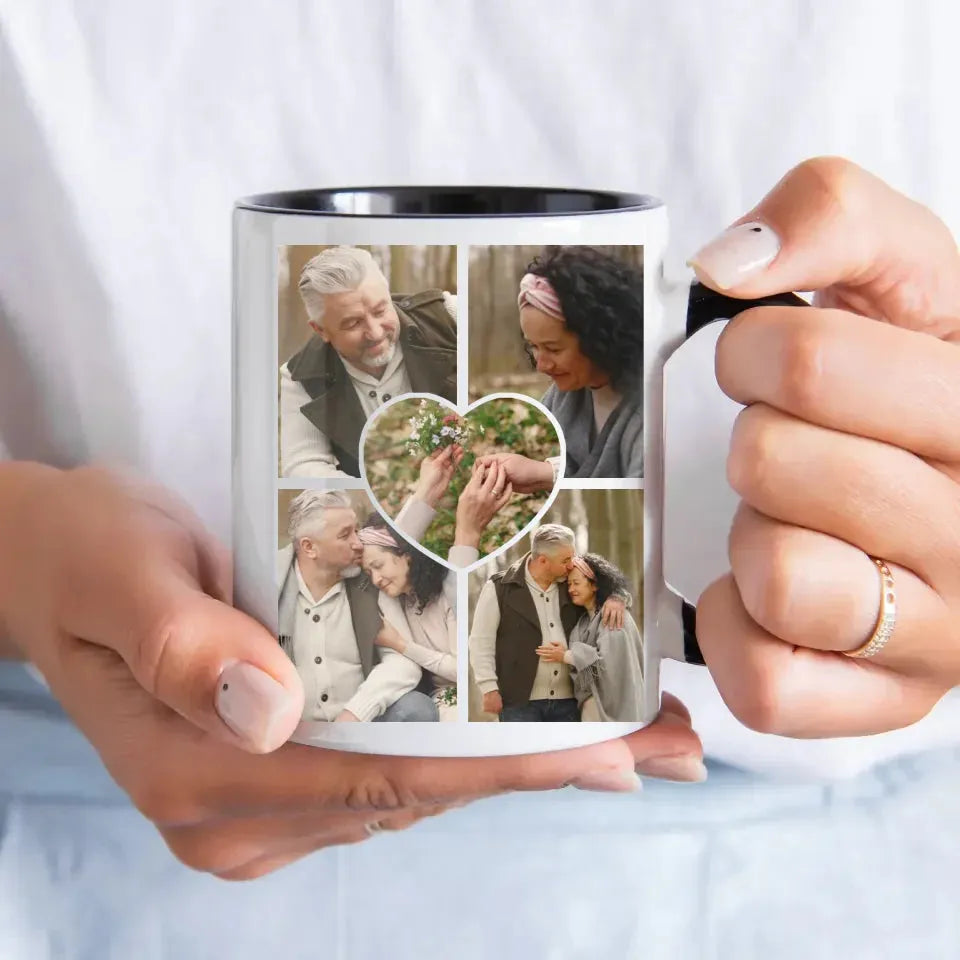 Photo Capture The Timeless Love Of The Sweet Old Couple - Personalized Gifts For Couples - Mug