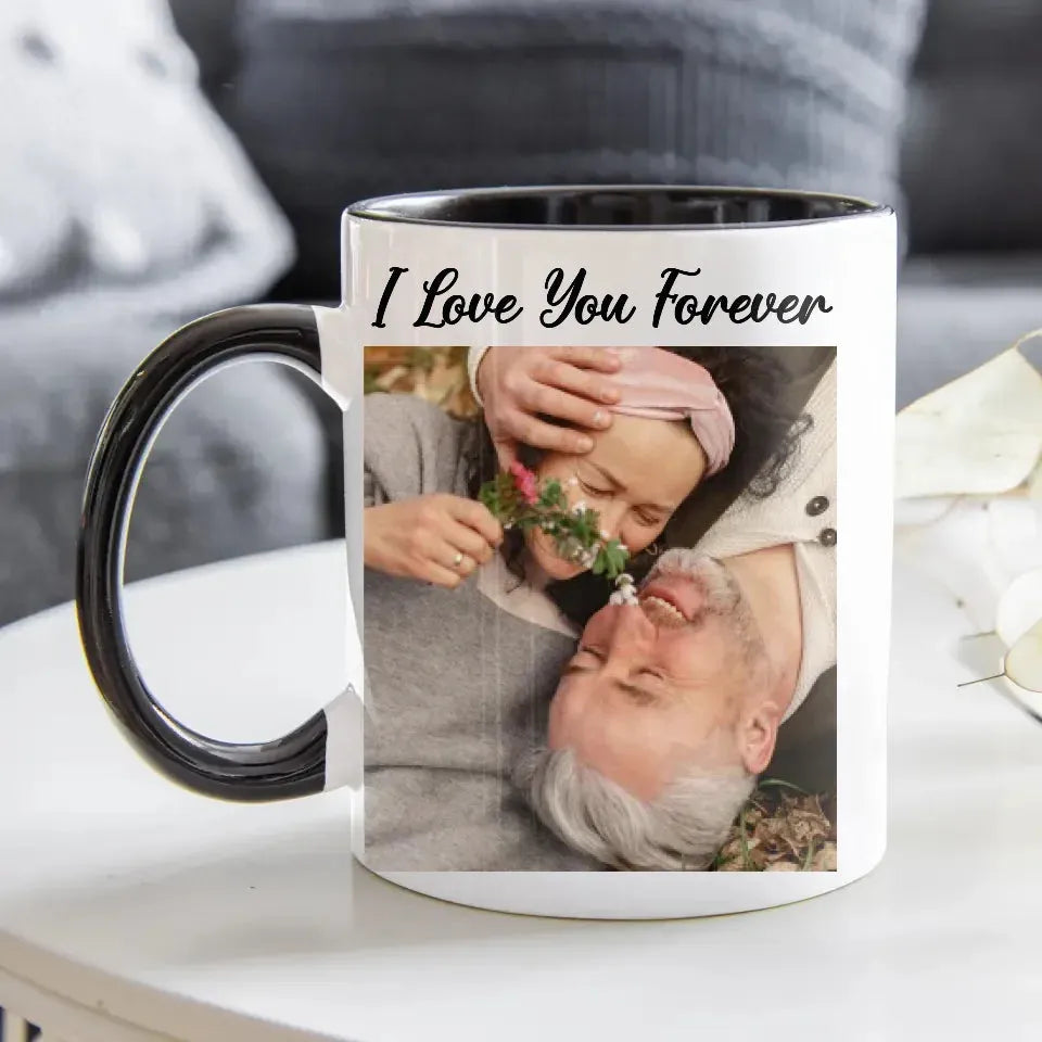 Photo Capture The Timeless Love Of The Sweet Old Couple - Personalized Gifts For Couples - Mug