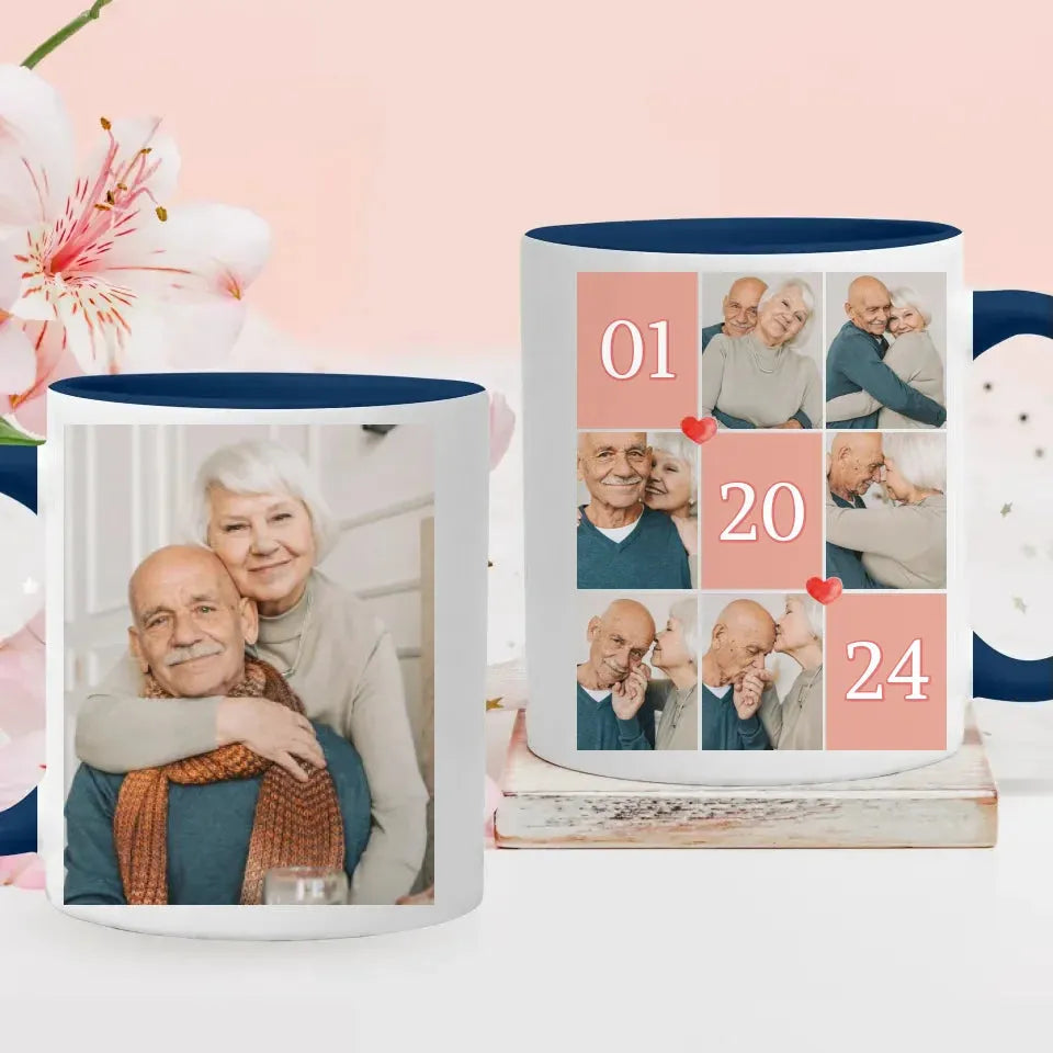 Unforgettable Valentine's Day Celebration For Elderly Couple - Personalized Gifts For Couples - Mug