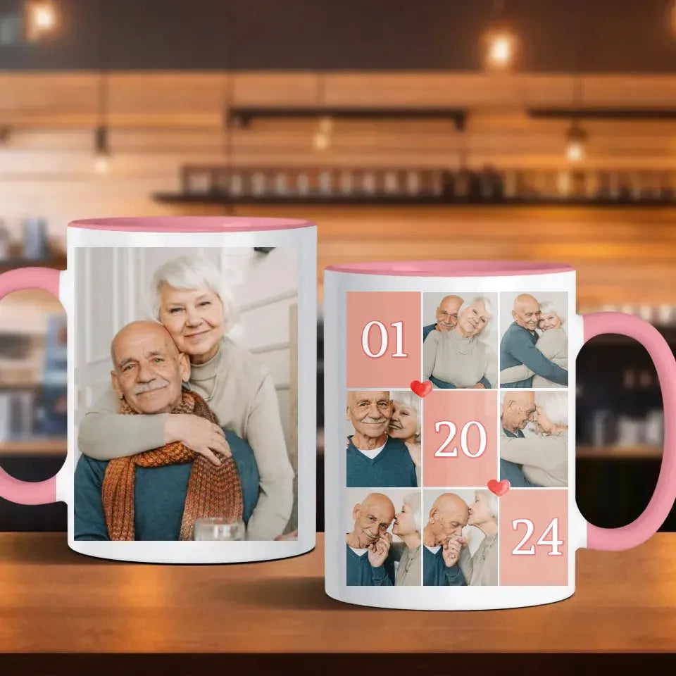 Unforgettable Valentine's Day Celebration For Elderly Couple - Personalized Gifts For Couples - Mug