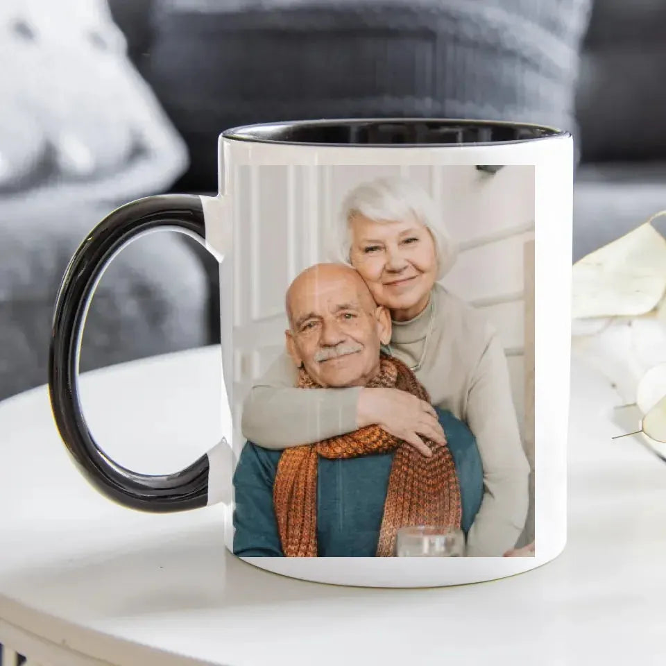 Unforgettable Valentine's Day Celebration For Elderly Couple - Personalized Gifts For Couples - Mug