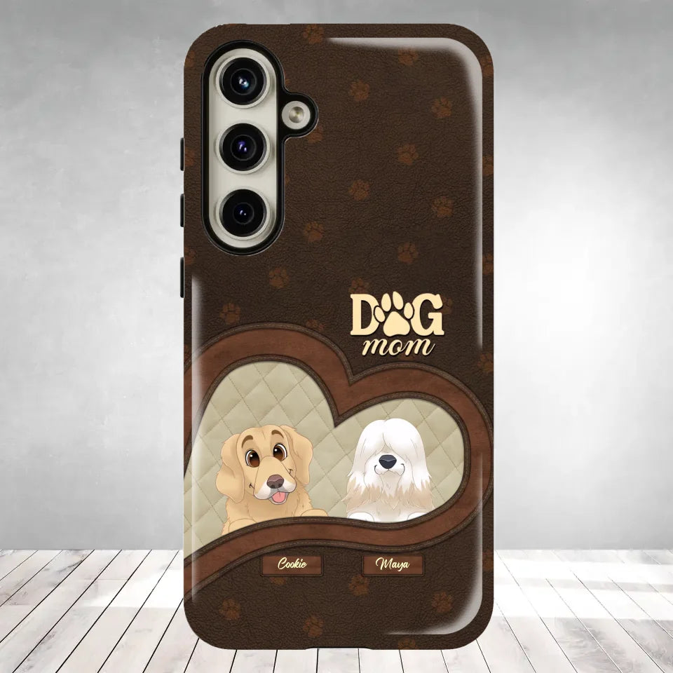 Dog Mom - Custom Name - Personalized Gifts For Dog Lovers - Samsung Tough Phone Case